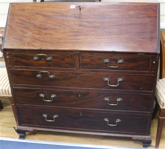 A George III mahogany bureau